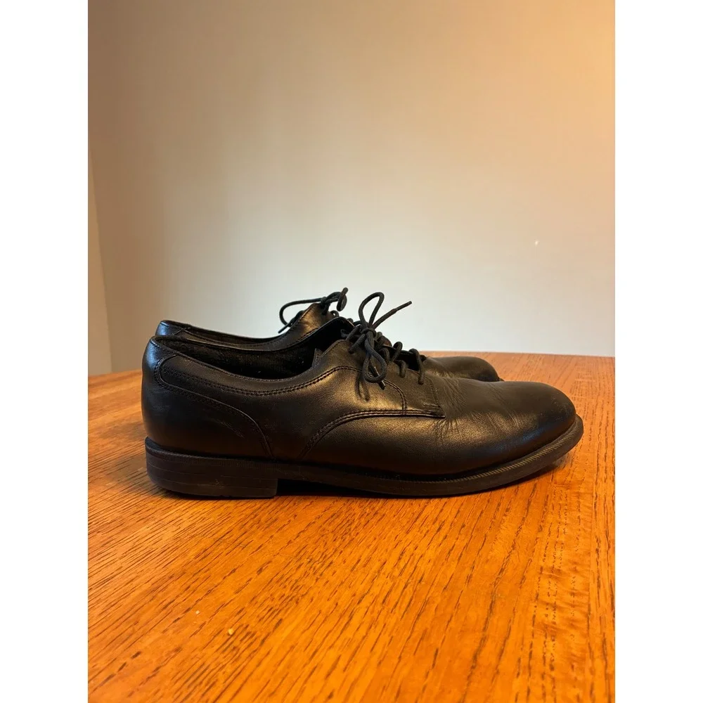 Deer‎ Stags Broker Mens Black Leather Oxford Dress Shoes Size 8.5 M Comfort T-18